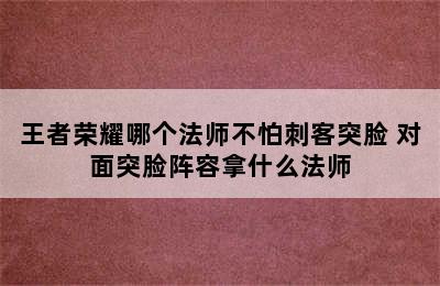 王者荣耀哪个法师不怕刺客突脸 对面突脸阵容拿什么法师